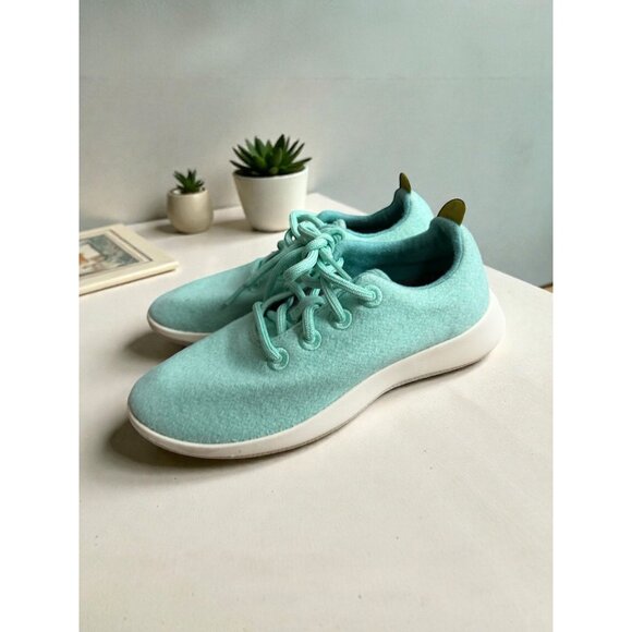 ALLBIRDS Pistachio Mint Green Lace Up Sneakers Size Women's 7 - Picture 1 of 10